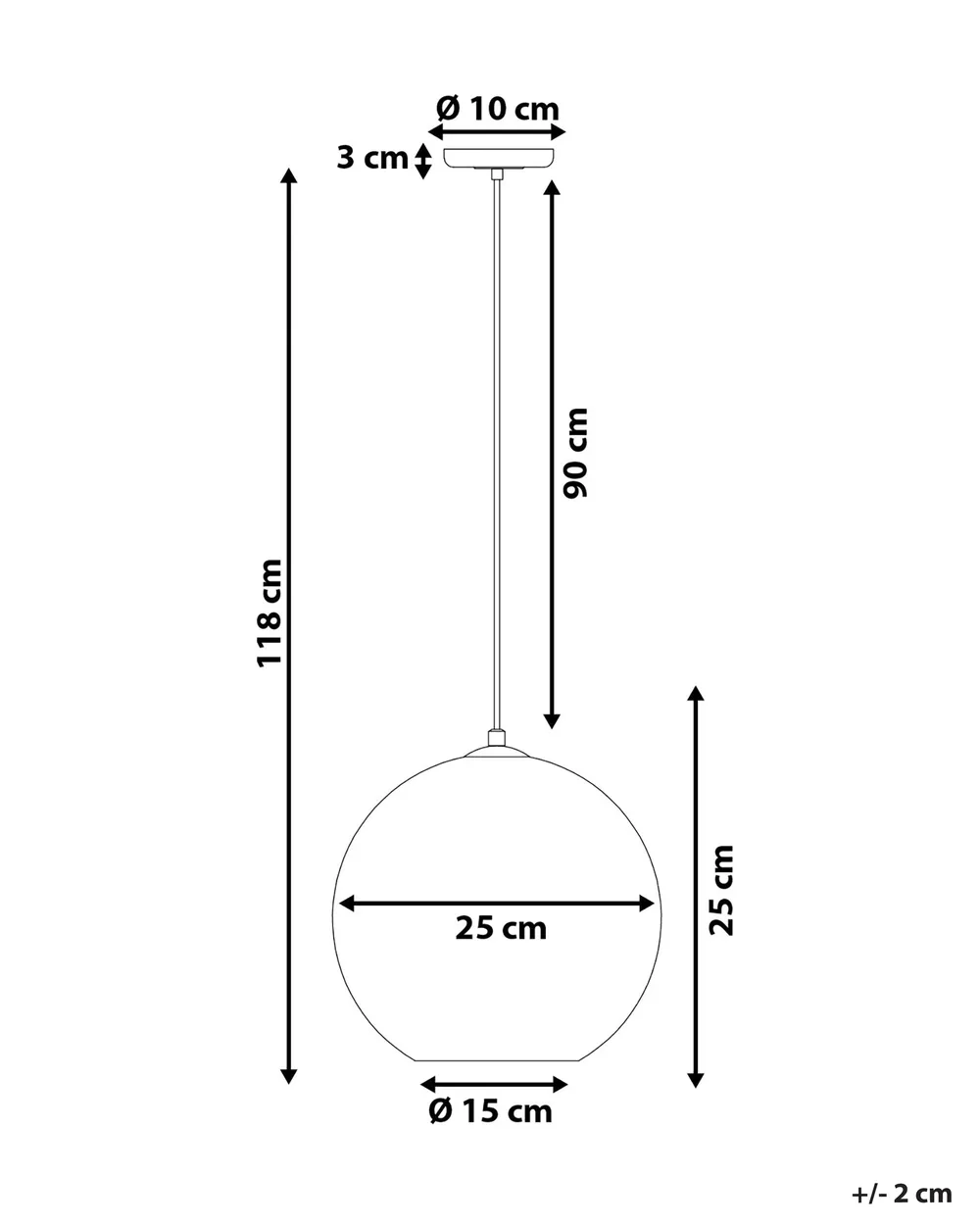 Pendant Lamp SESSERA Glass Copper_719089