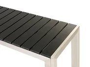 Set da pranzo da giardino con panche 6 posti NARDO Nero/Argento_862910