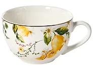 Zastawa stołowa 20-częściowa LEMONGRASS Porcelana Biały/zielony_1191899