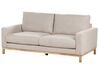 2 Seater Fabric Sofa Beige SIGGARD_920867