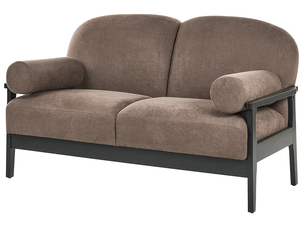 Sofa dla 2 osób PILARNE Brązowy_1159528