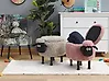 Storage Animal Stool SHEEP Sheep Fabric Pink
