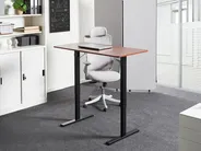 Biurko regulowane elektrycznie TAVARES 120 cm 60 cm Brązowy/ czarny_975756