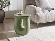 Side Table IDRO 42 cm 28 cm Light Green_1043456