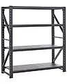 Estantería de garaje FIUGGI 200 cm 200 cm Metal Negro