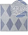 Rug DATCA Blue 200 x 200 cm Wool