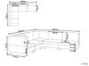Sofá modular esquinero 5 plazas de tela blanco derecho UNSTAD_925146