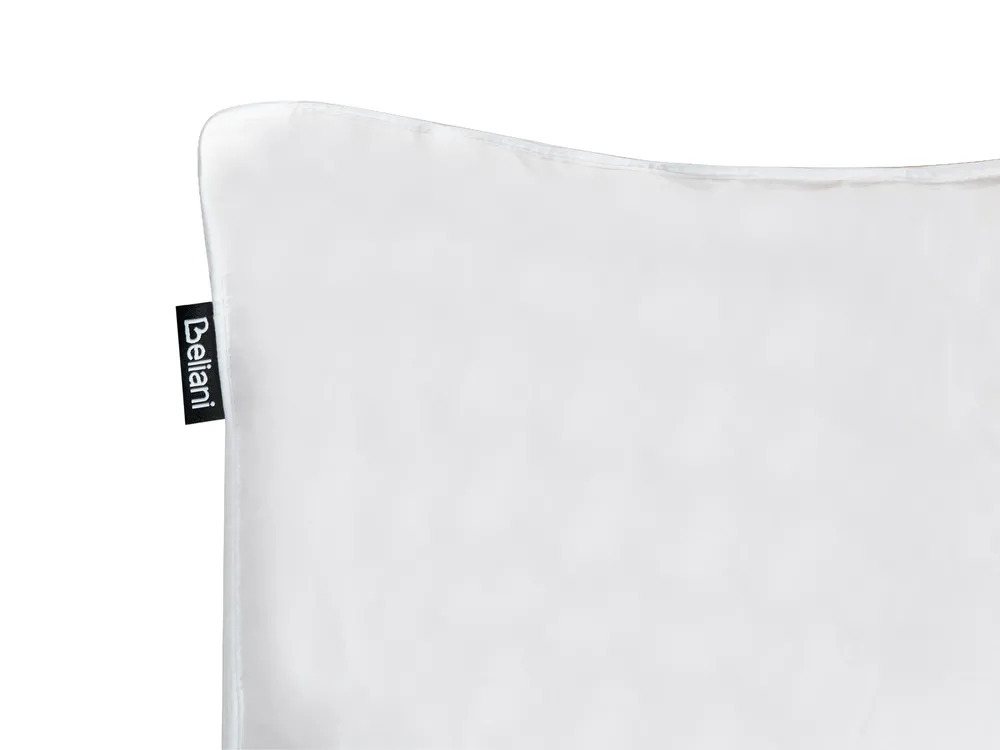 Zestaw 2 poduszek FELDBERG Wysoka 40 x 80 cm Kacze pióra i puch Biały_1020359