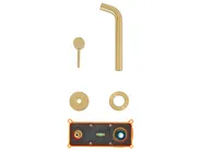 rubinetto miscelatore da parete per lavabo TRAFUL Ottone Oro_996076
