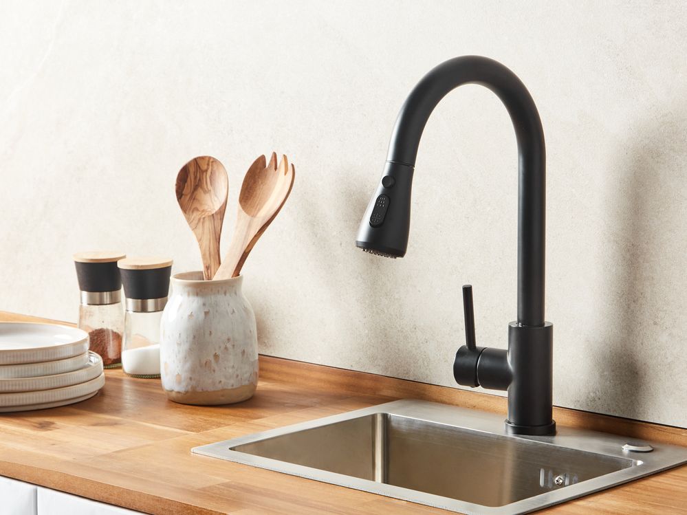 Kitchen Pull Out Tap PAIMUN Black