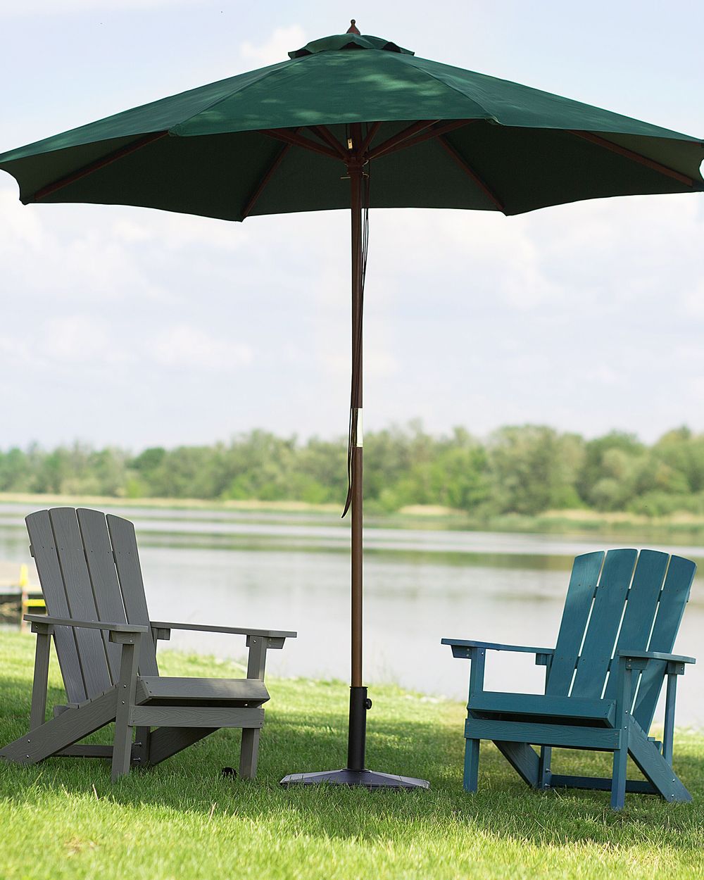 【超お買い得！】 Garden Parasol Beliani.it - TOSCANA Green m 2.7 ⌀ その他