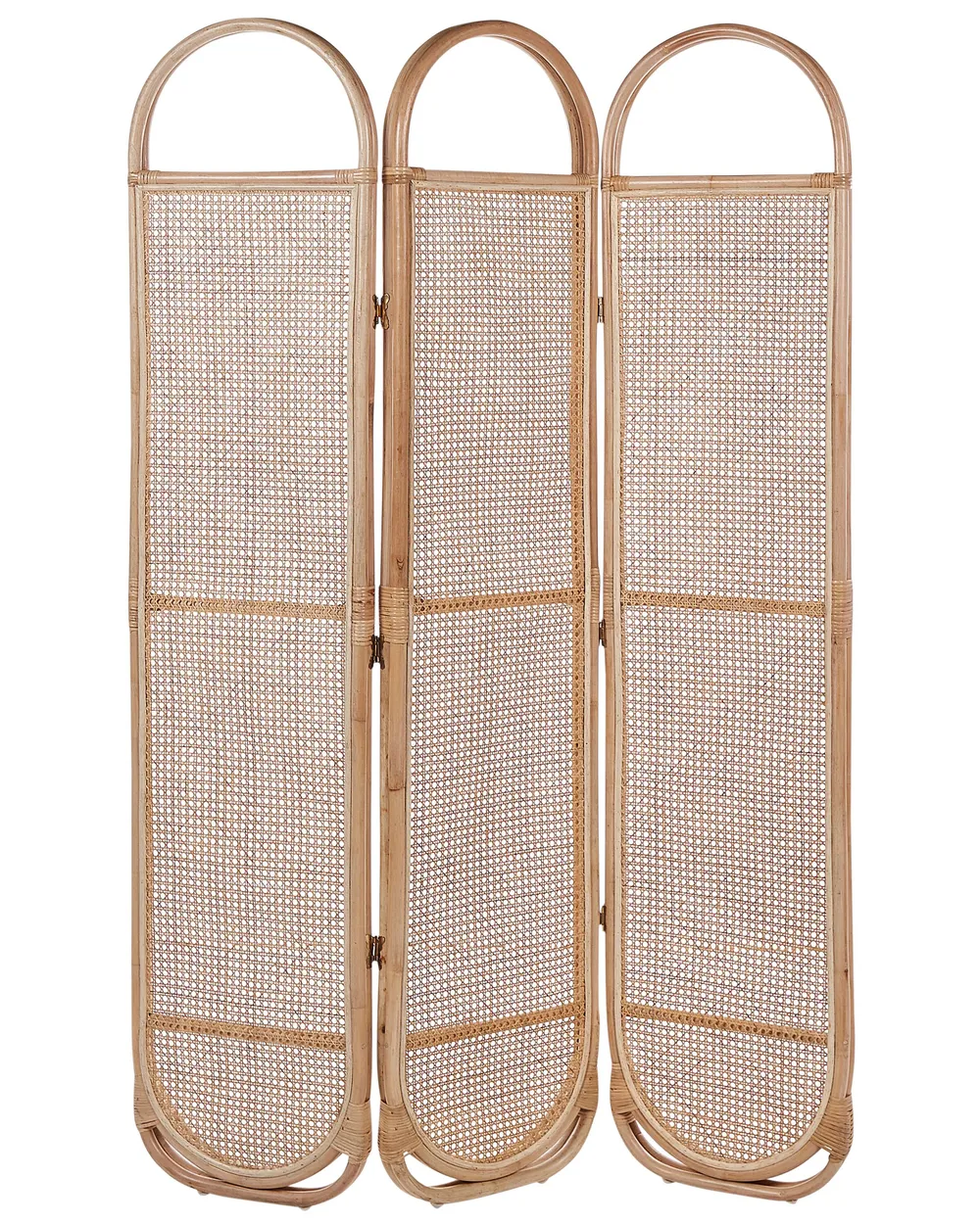 3 Panel Room Divider CORTONA 118 cm 180 cm Light Brown_866380
