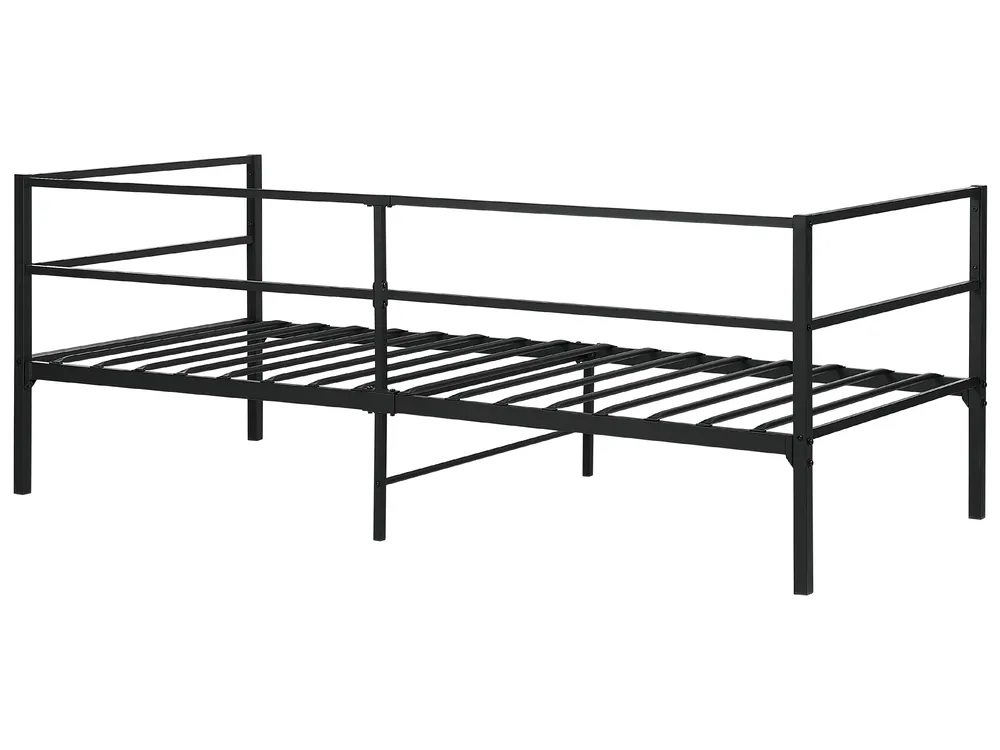 Bed Metal BATTUT 90 x 200 cm (EU Single) Black_894122