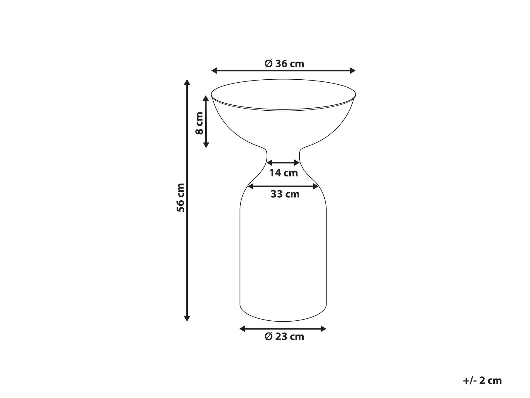 Metal Side Table Black COTA_883087