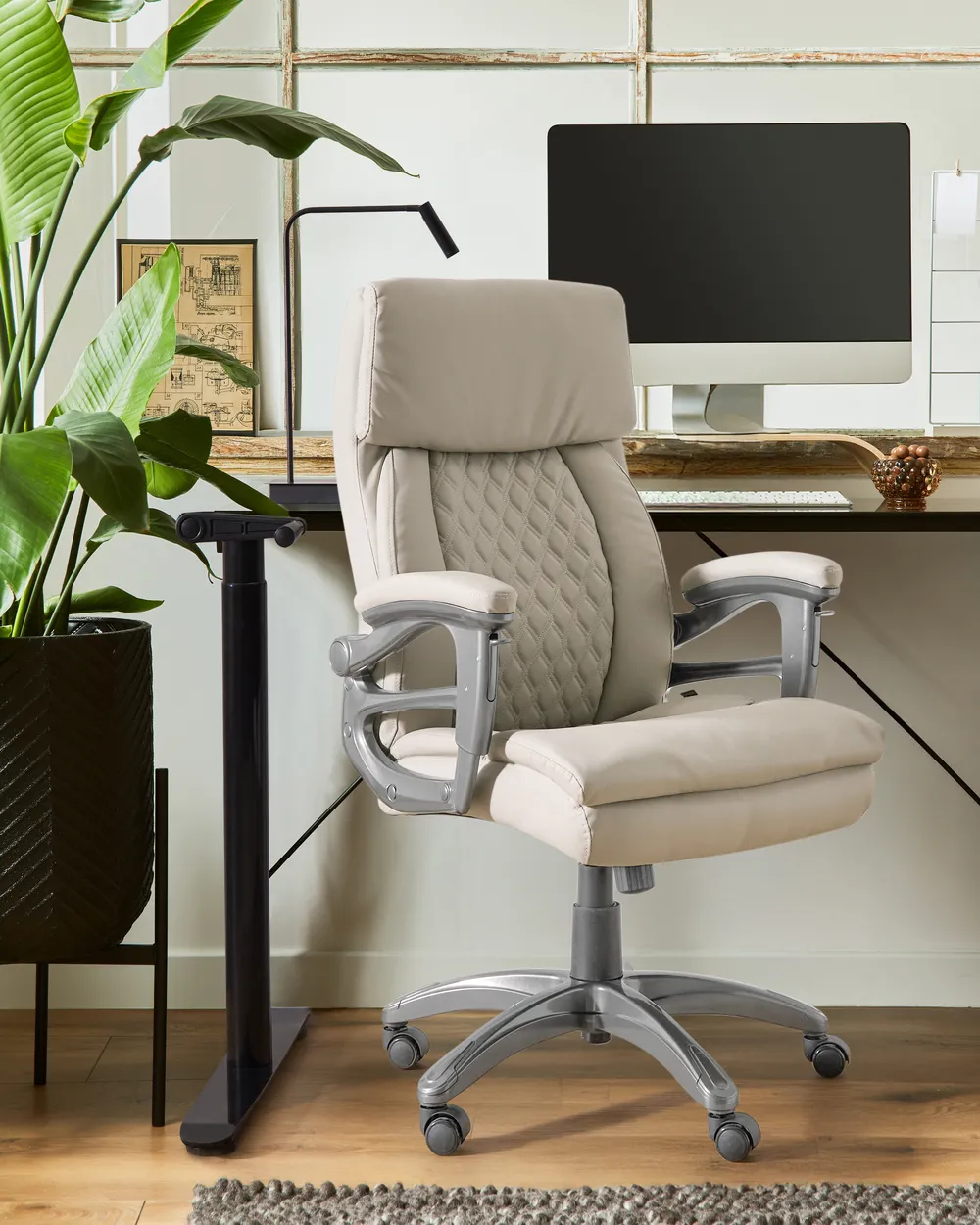 Executive Chair GALLANT Faux Leather Beige