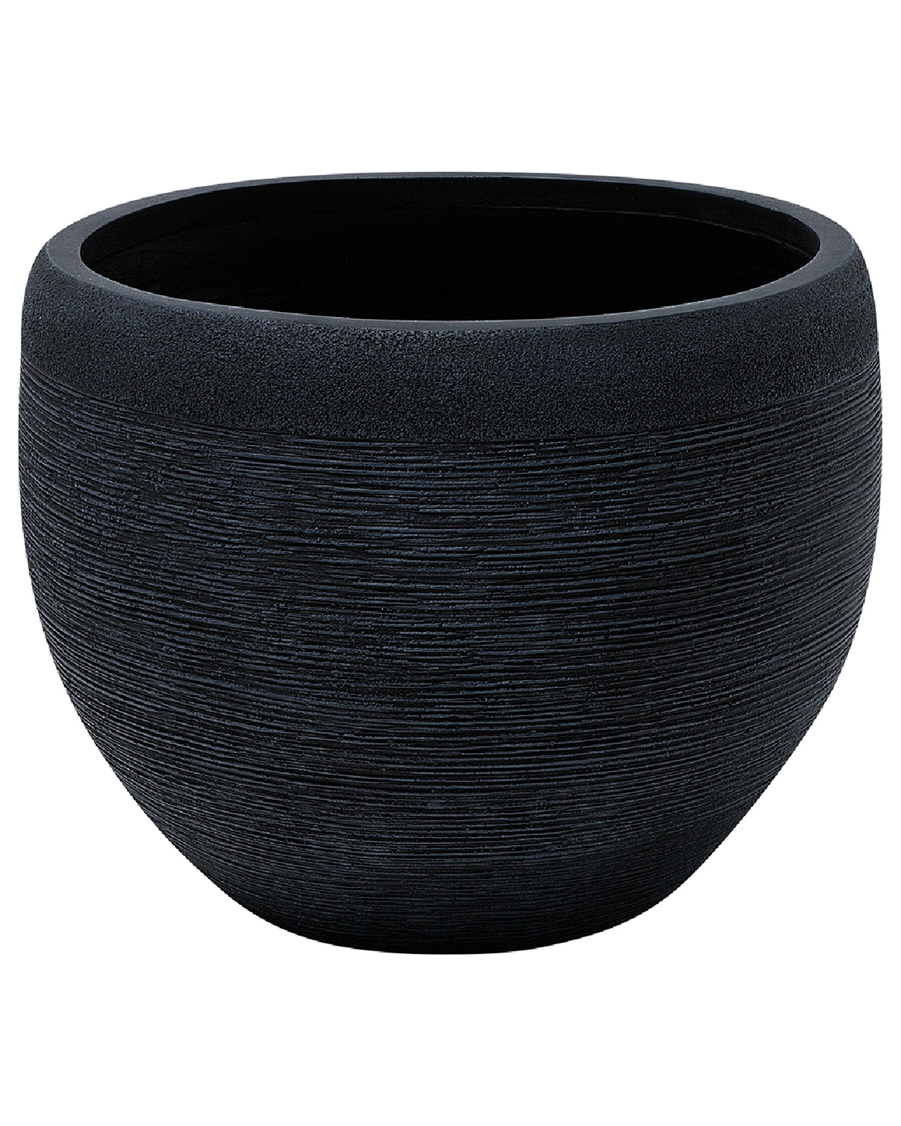 Cache-pot en pierre noire 50x50x39 cm ZAKROS_856446