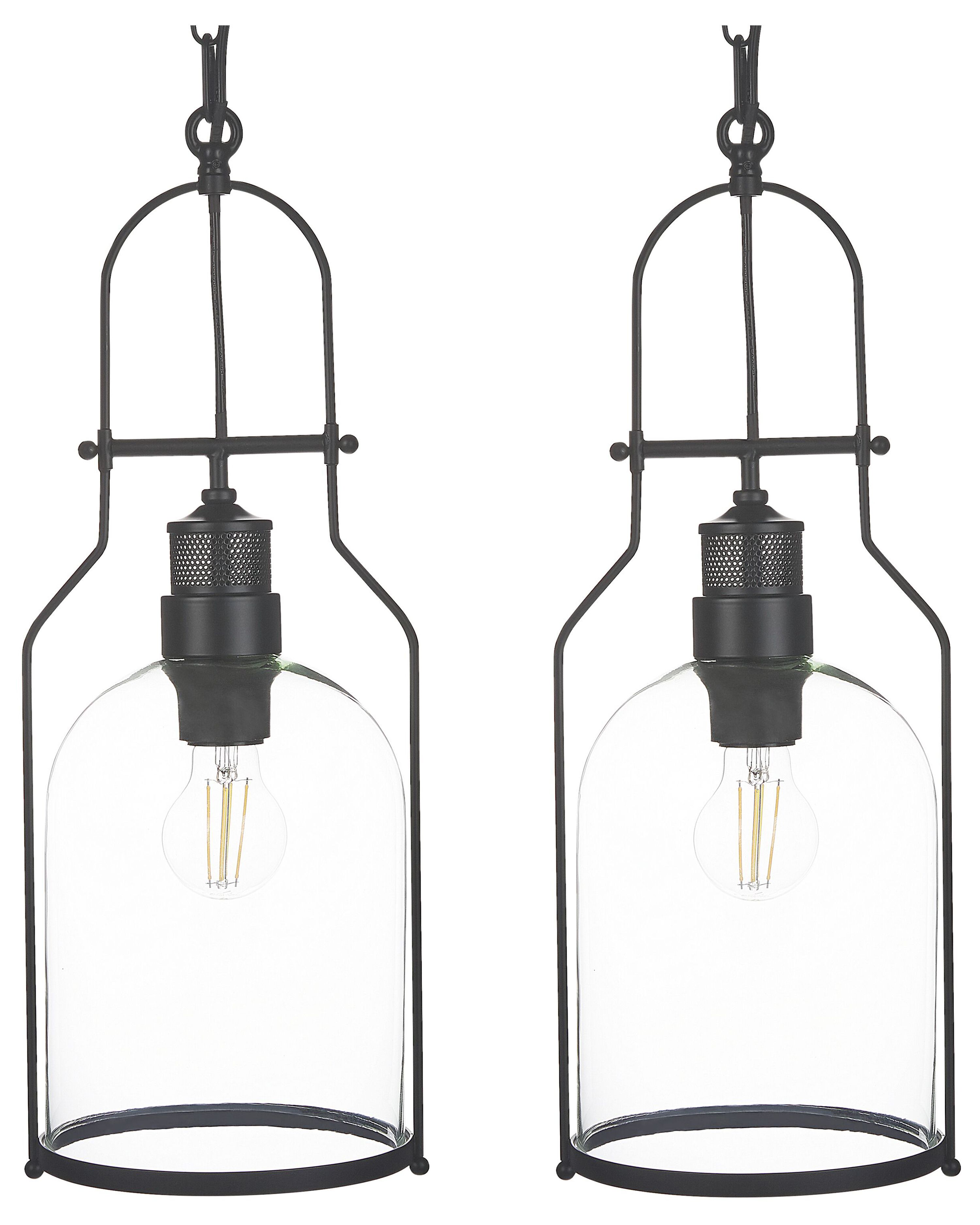 iDEGU Set van 2 Hanglampen Moderne Creatieve Kroonluchter Plafondlamp Design Spiraal Cascade Vintage Metaal E27 Hanglamp voor Slaapkamer Woonkamer 20 cm (zwart iDEGU Set van 2 Hanglampen Moderne Creatieve Kroonluchter Plafondlamp Design Spiraal Cascade Vintage Metaal E27 Hanglamp voor Slaapkamer Woonkamer 20 cm (zwart