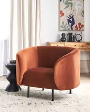 Armchair LOEN Velvet Orange_919715