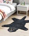 Vlnený detský koberec v tvare pantera 100 x 160 cm čierny BAGHEERA_874857