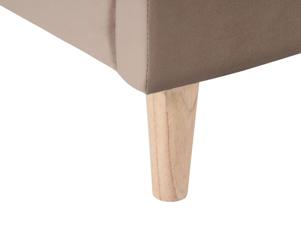 Kids Bed House Velvet KERVAN 90 x 200 cm (EU Single) Light Brown_962079