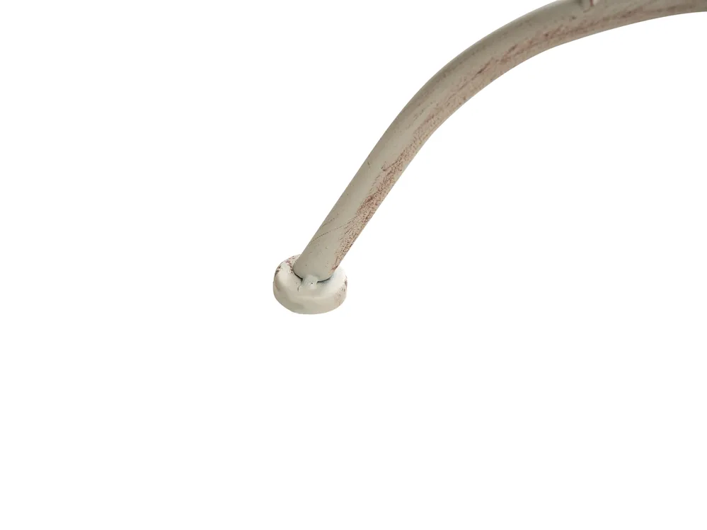 Stolik bistro COGGIA 80 cm 37 cm Metal Jasnobeżowy_1002629