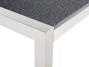 Garden Dining Table GROSSETO 180 cm 90 cm Granite Polished Grey_450003