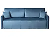 Sofa rozkładana dla 3 osób EGGE Welur Niebieski