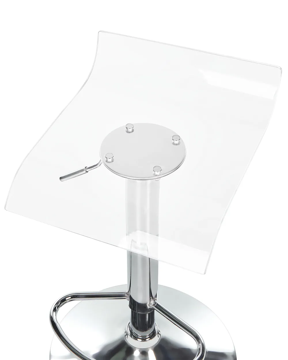 Set of 2 Bar Chairs NEUM Swivel Transparent_915183