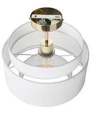 Lampadario LUKAGO Lino Bianco sporco_1053754