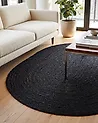 Rug DEMIRCI Black 160 x 230 cm Jute