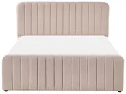 Ottoman Bed LUNAN Boucle Beige 140 x 200 cm (EU Double)_1048431