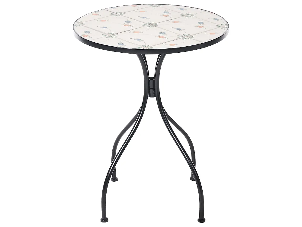 Outdoor Bistrotisch CARONA 60 cm 60 cm Metall Schwarz