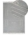 Rug KHENIFRA Light Grey 80 x 150 cm Cotton