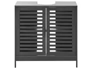 Szafka łazienkowa pod umywalkę MISSOULA 60 cm Bambus Czarny_1032185
