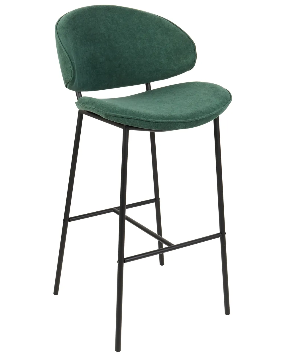 Set di 2 sedie alte KIANA Verde scuro_908115