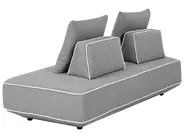 Chaise Longue SEILLANS Fabric Grey_1004485