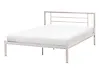 Bett mit Lattenrost Metall CUSSET 140 x 200 cm Hellbeige