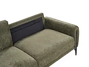 Sofa 3-Sitzer SKARO Chenillegewebe Grün_1156686