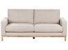 2 Seater Fabric Sofa Beige SIGGARD_920865