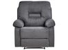 Fabric Manual Recliner Living Room Set Grey BERGEN II_934076