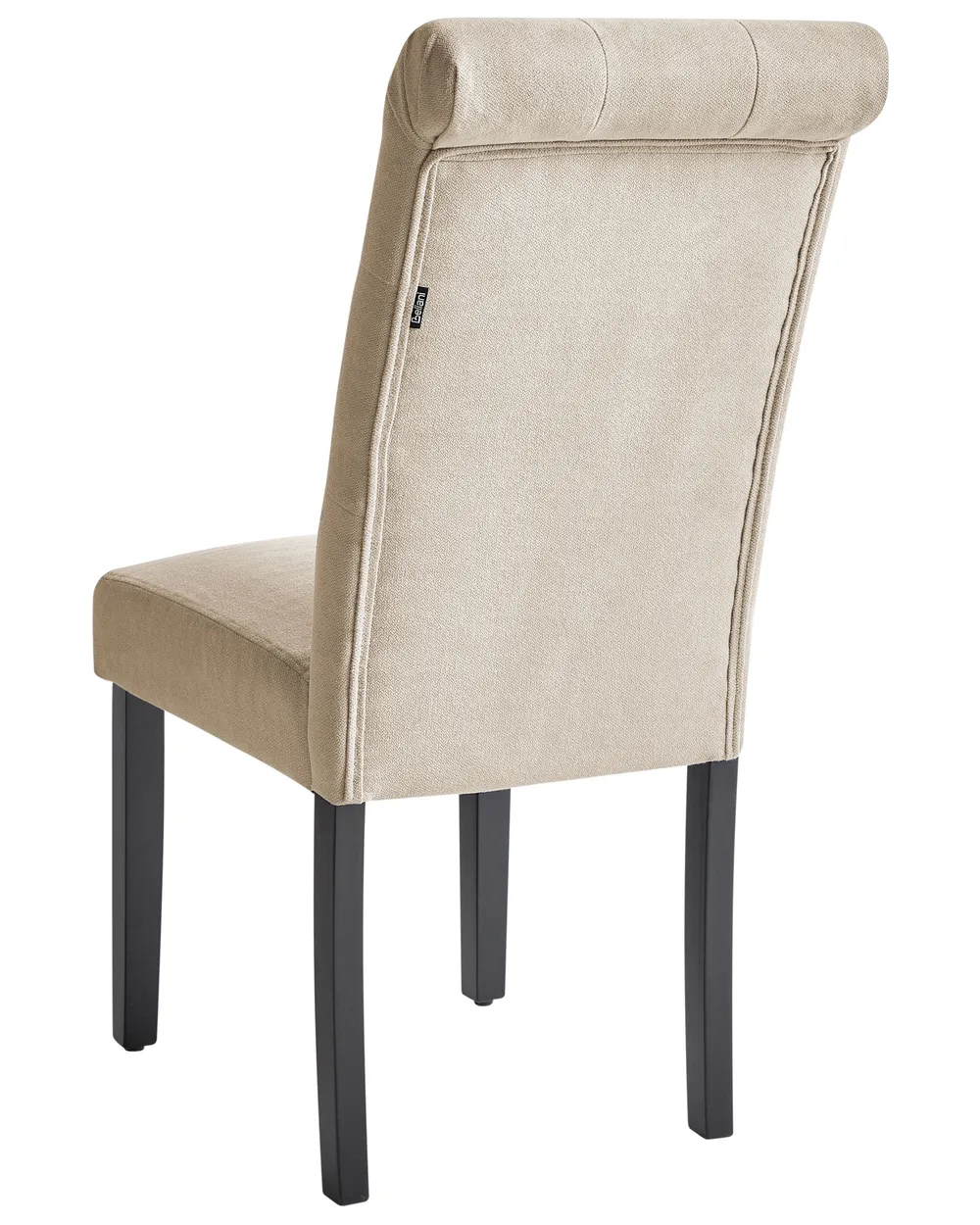 Set di 2 sedie da pranzo VELVA Tessuto Beige sabbia_781879