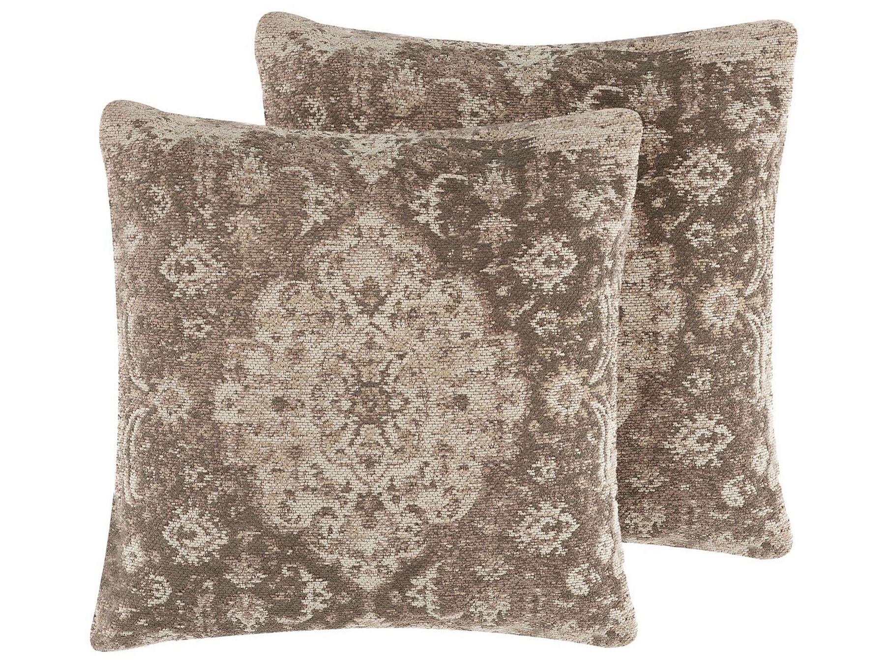 Set di due cuscini decorativi marroni 45 x 45 cm MIMISAL_768892