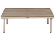 Stolik kawowy ogrodowy FIVIZZANO 70 cm 90 cm Drewno akacjowe Beżowy_1159297