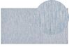Tapis en coton bleu clair 80 x 150 cm DERINCE_480554