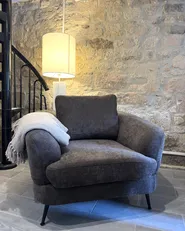 Armchair KJAER Chenille Dark Brown_1024183