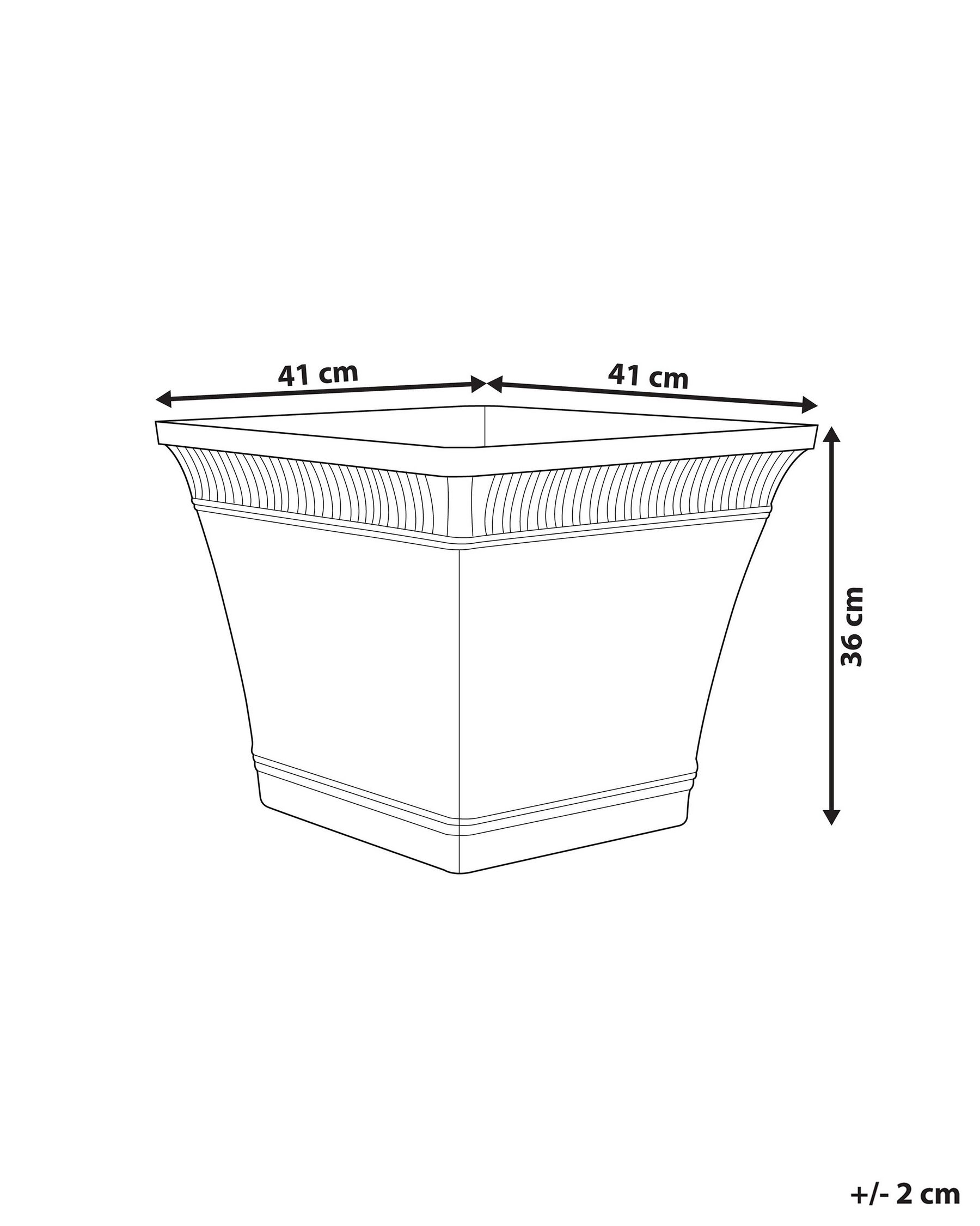 Plant Pot PSATHA 41 cm Peach Pink_760972