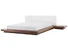 Cama de agua Piel sintética ZEN 180 x 200 cm Fresno marrón