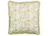 Throw Cushion FILIX 45 x 45 cm Cotton Green Floral Pattern