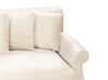 2-Sitzer Sofa Samtstoff cremeweiss EIKE_733441