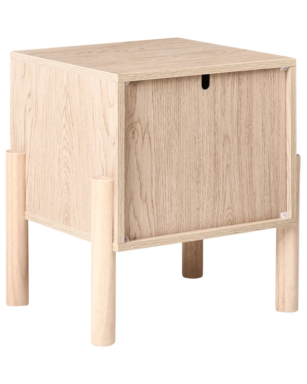 2 Drawer Bedside Table COLLINS Light Brown_1038539